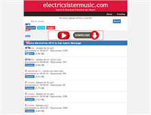 Tablet Screenshot of electricsistermusic.com